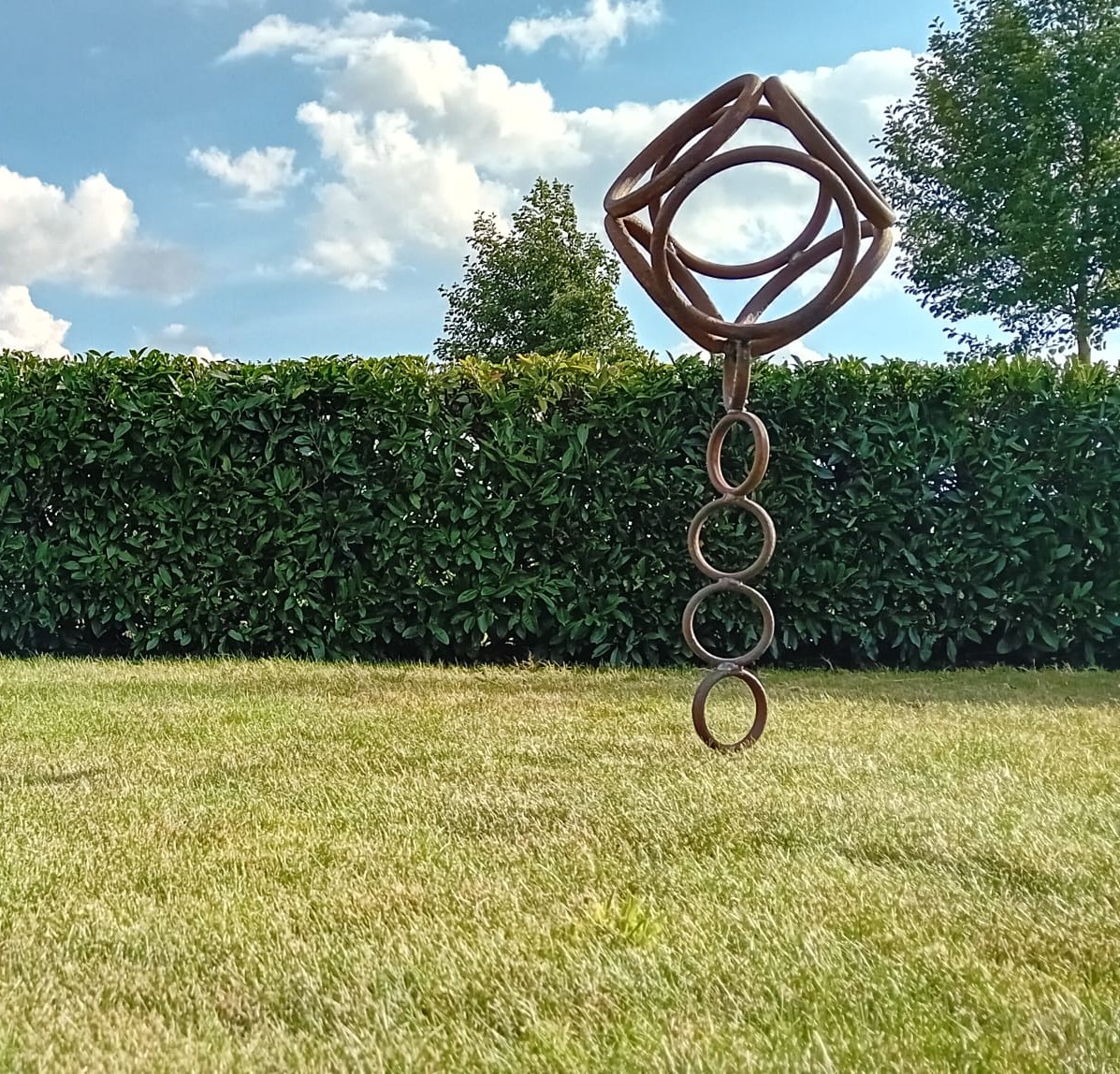 Windsculptuur in atelier